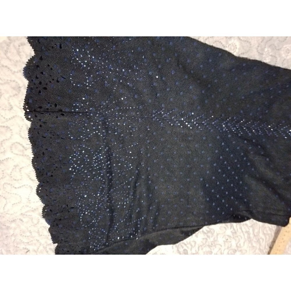 J.Janet Cut Out Maxi Skirt Navy Blue Size Large - Picture 9 of 9
